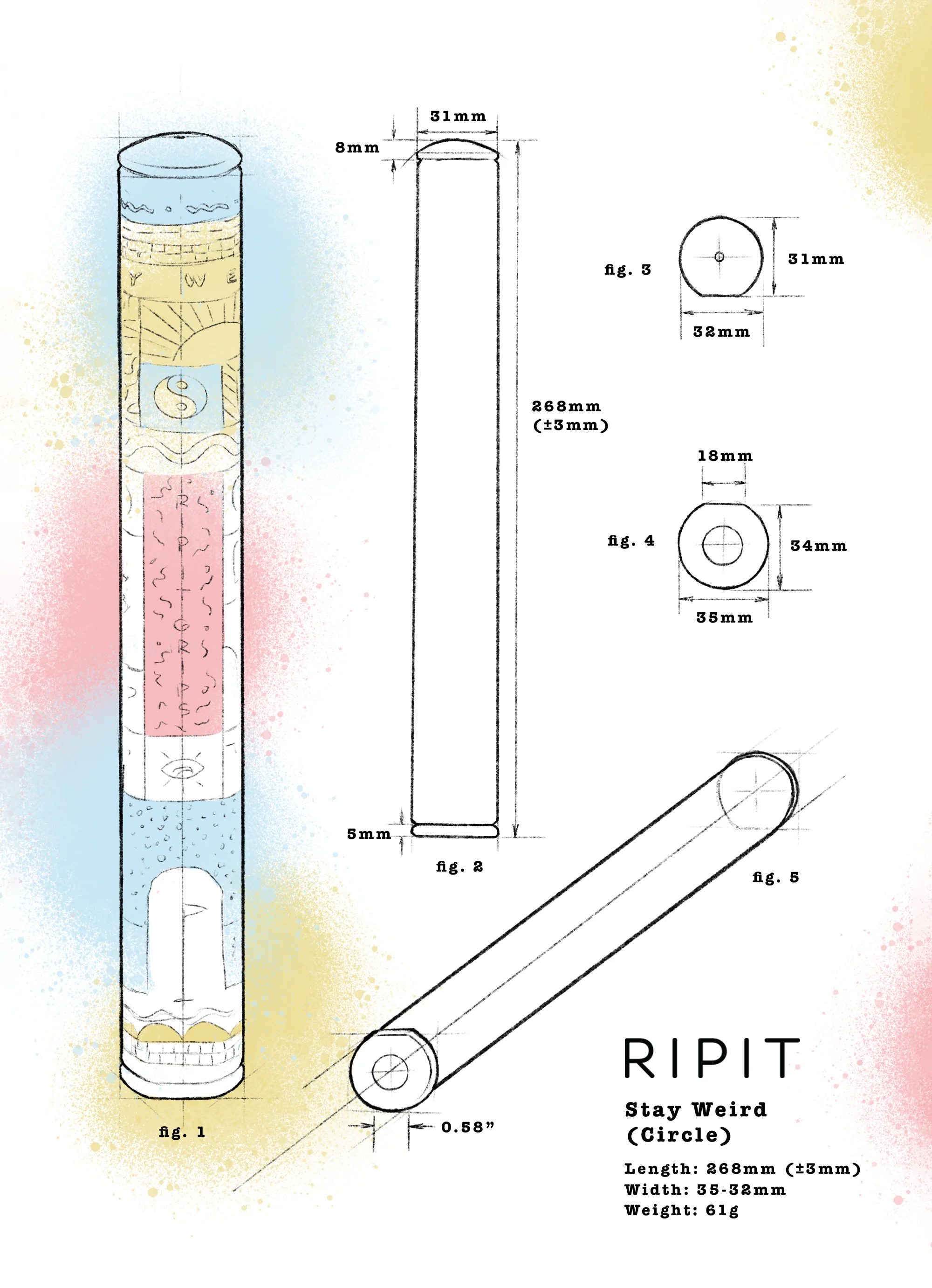 Stay Weird Orbit Putter Grip - Image 5